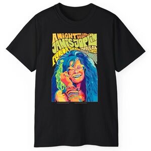 Janis Joplin Graphic cotton T-Shirt